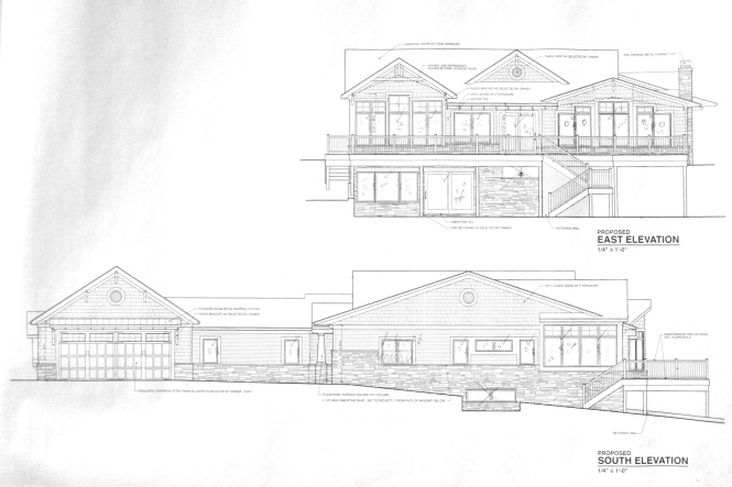 East & South Elevations