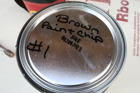 And, I love our stain color - "Brown Paint Chip"!